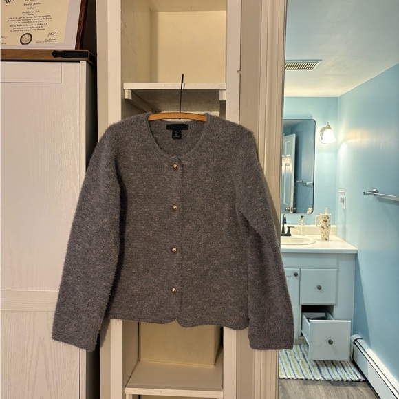 Tahari Gray Knit Sweater - Picture 2 of 4